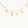 Nara Mixed Letter Gold Personalised Necklace