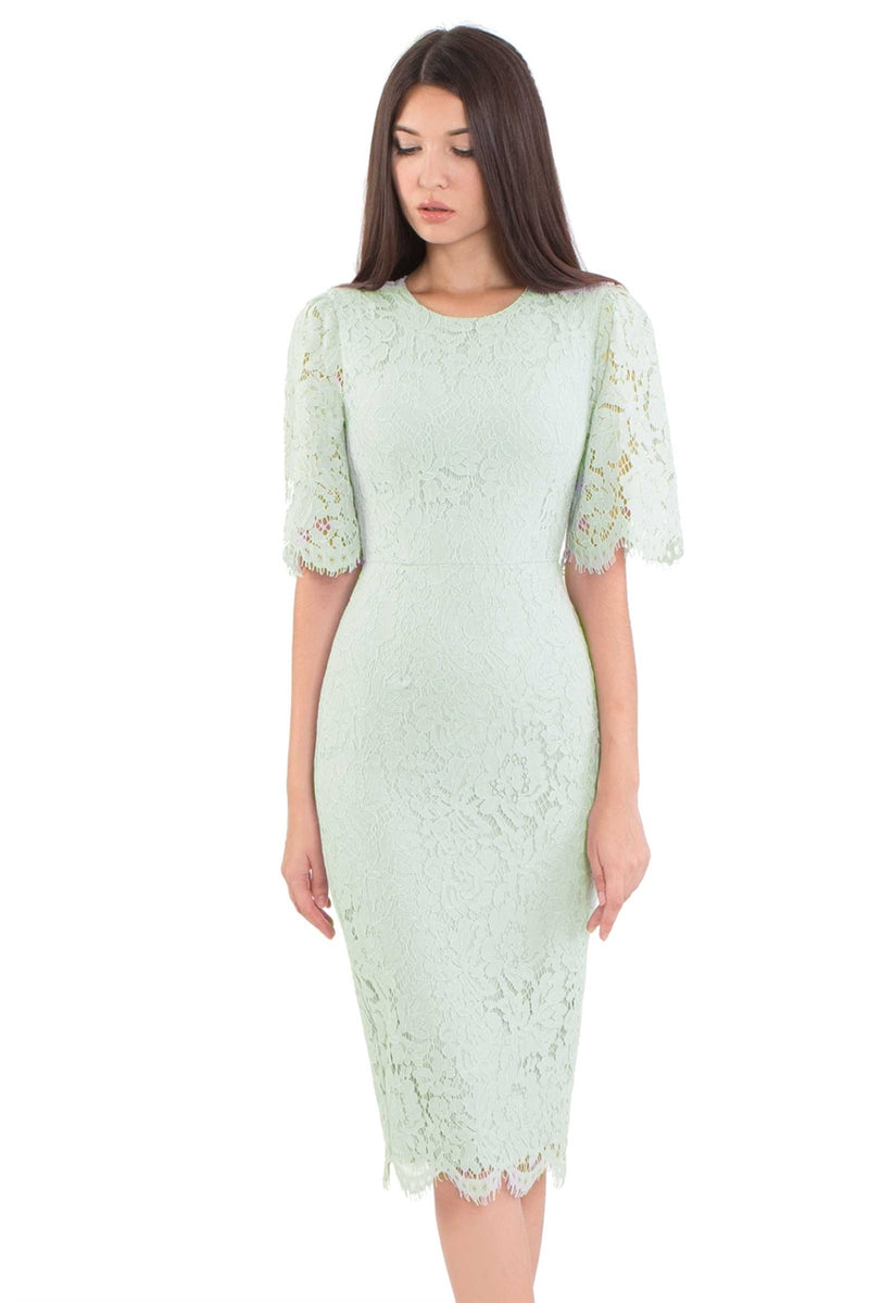 powder green dress Marie Dress in Powder Blue – Louise New York main image 1