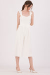 Diutol Jumpsuit Cullotes (White)