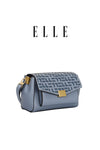 ELLE: Signature Satchel Bag (Smokey Blue)