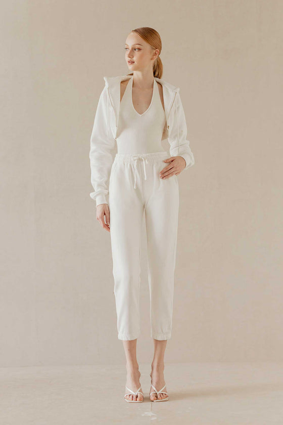 Doliovuy Cropped Jacket (White)