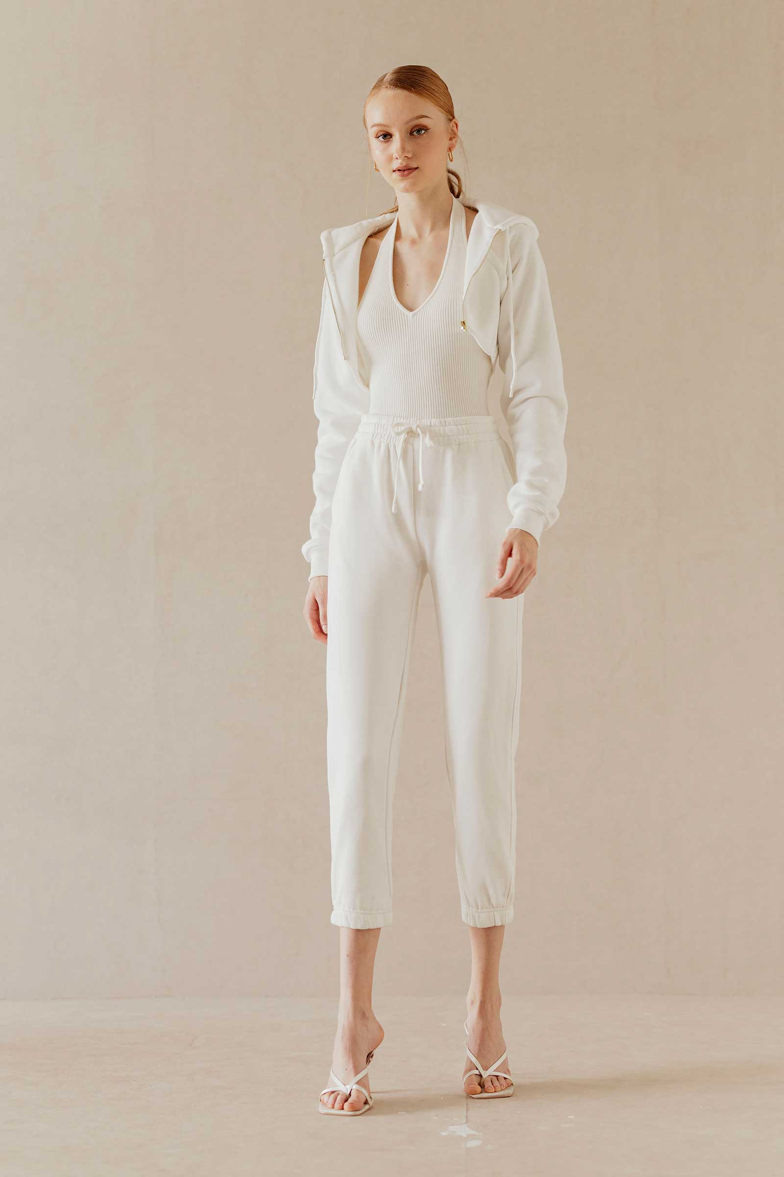 Doliovuy Cropped Jacket (White)