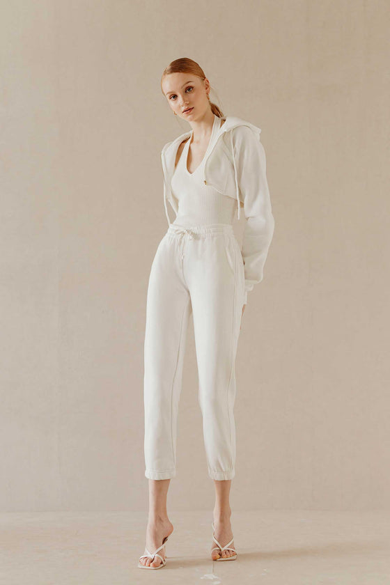 Doliovuy Cropped Jacket (White)