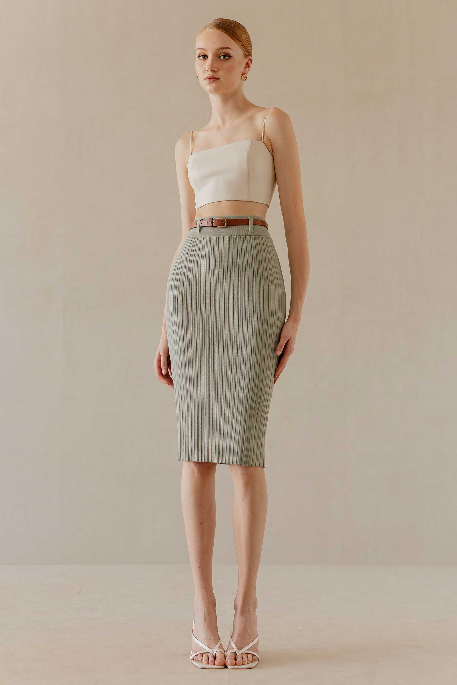 Dinierv Skirt  (Sage)