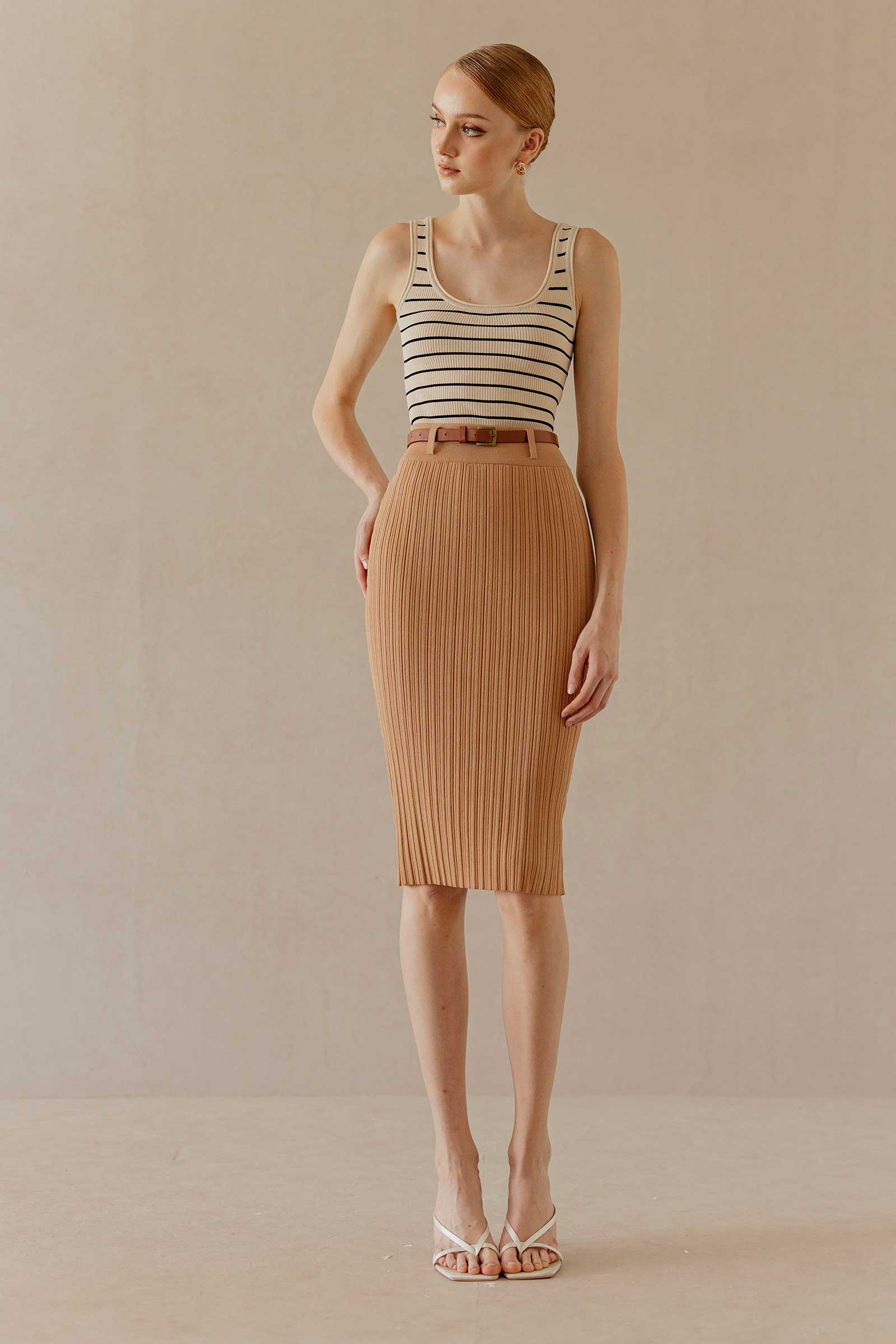 Dinierv Skirt (Brown)