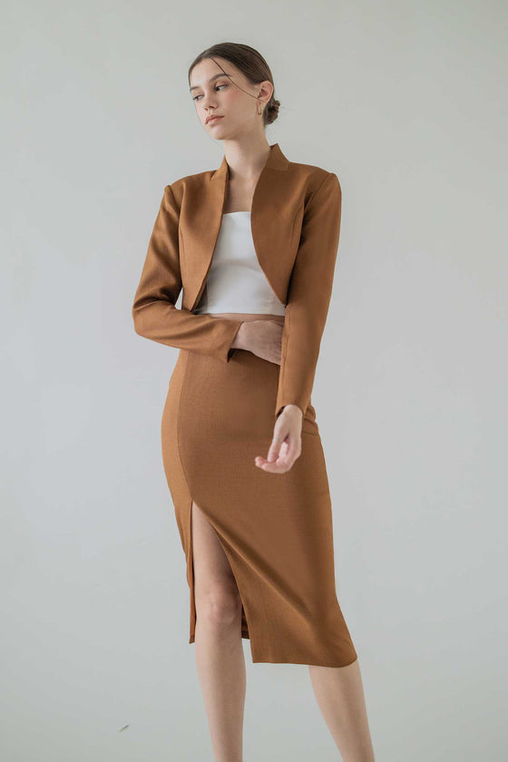 Poised Skirt (Brown)