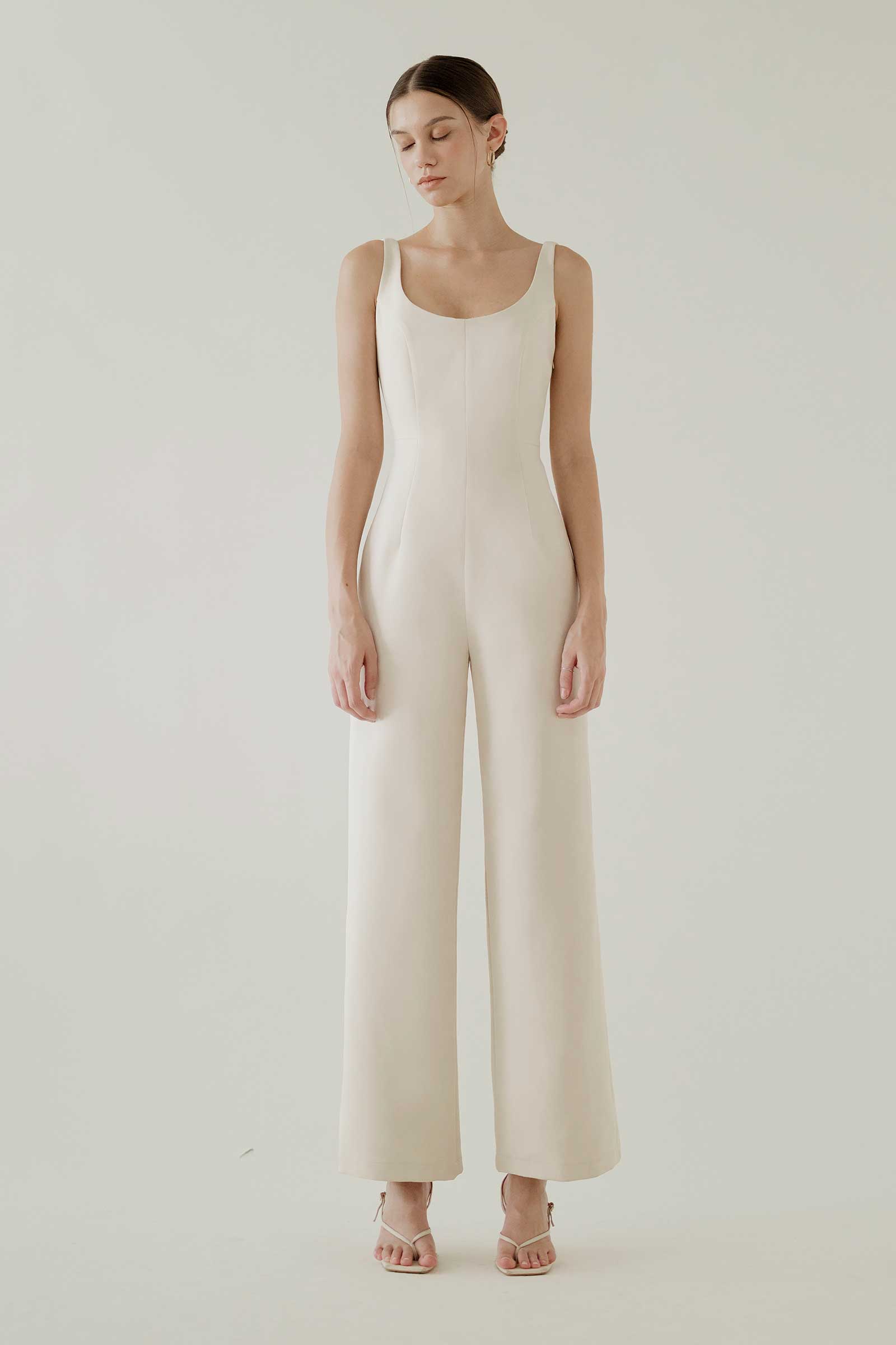 Dajumiay Jumpsuit (Ivory)