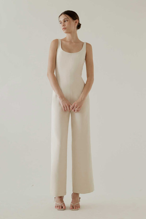 Dajumiay Jumpsuit (Ivory)