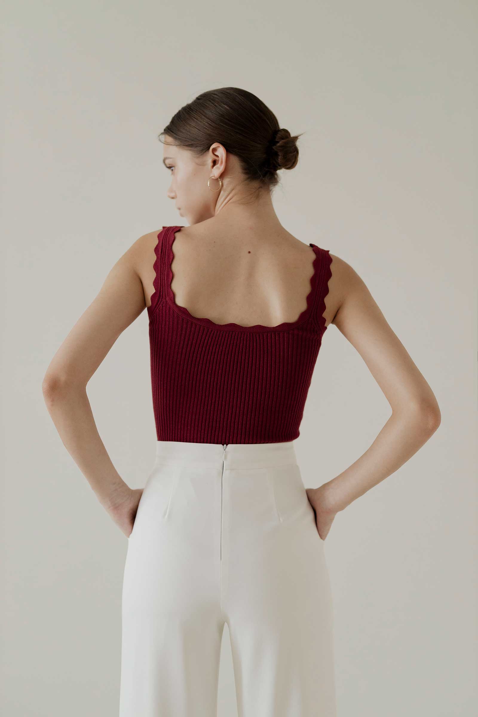 Dakienuse Top (Burgundy)