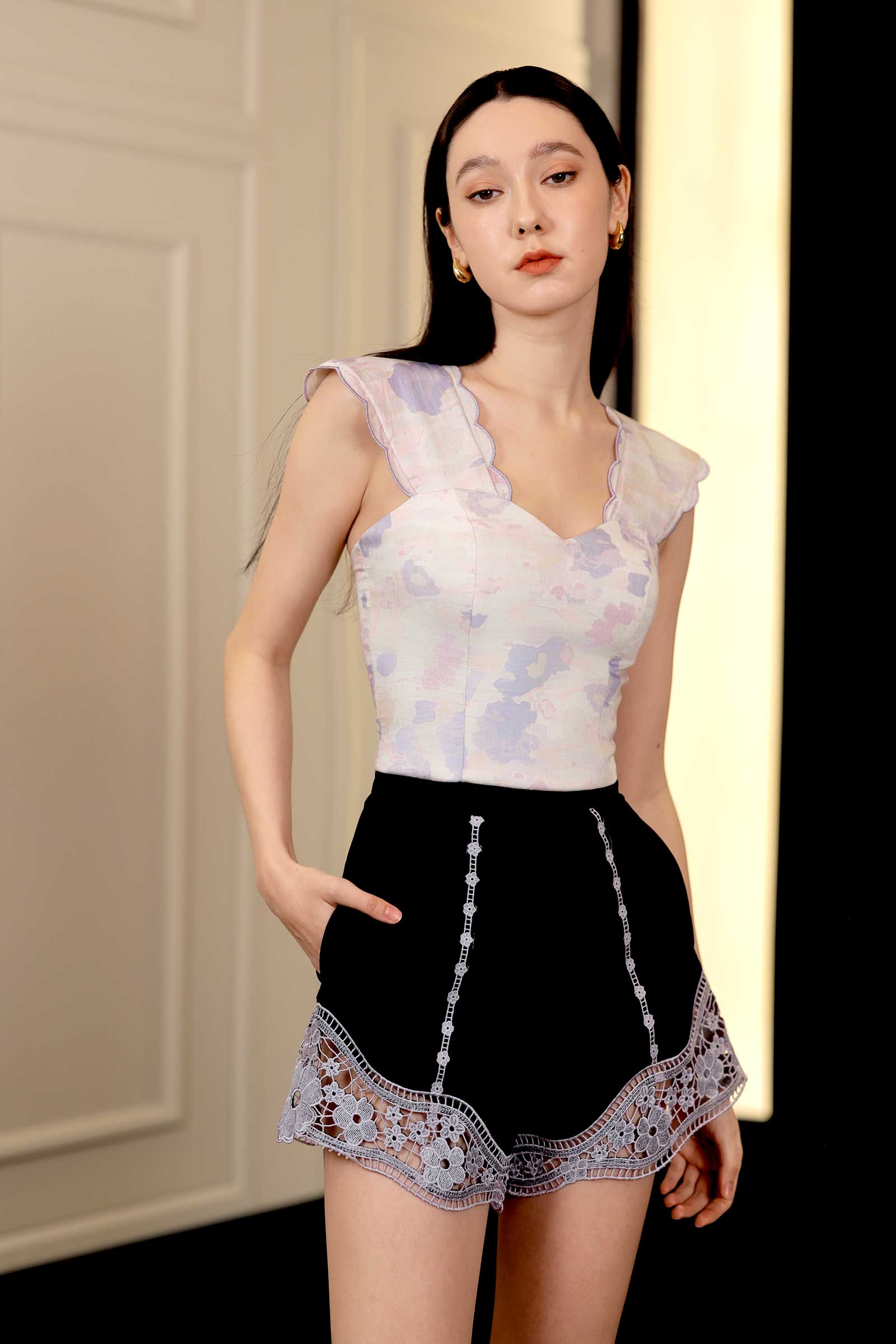 Duvina Padded Top Only (Lilac)