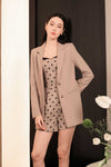 Dolenne Structured Blazer (Mauve)