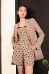 Dolenne Structured Blazer (Mauve)