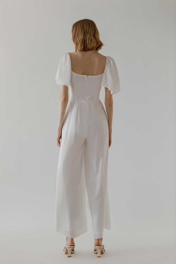 Deruny Jumpsuit (White)