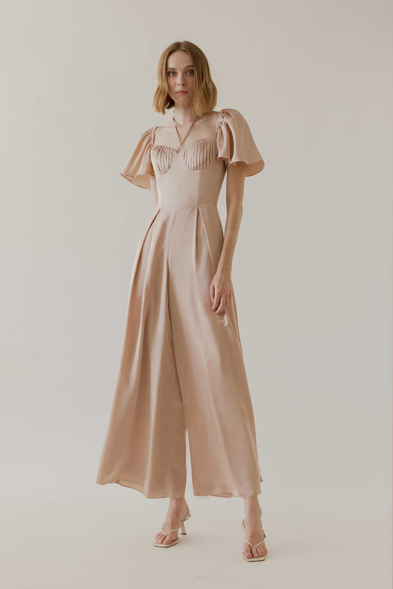 Deruny Jumpsuit (Rose Gold)