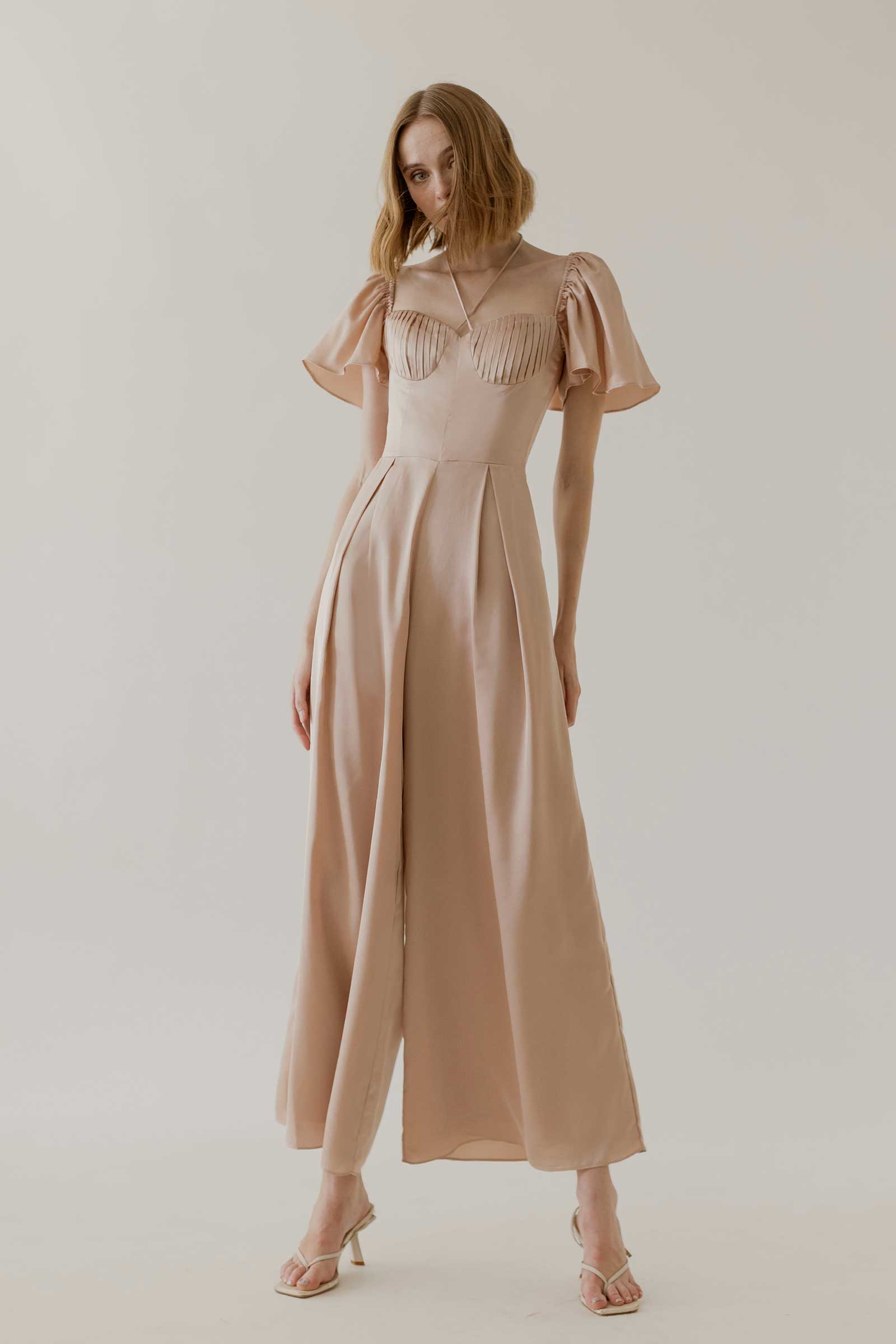 Deruny Jumpsuit (Rose Gold)