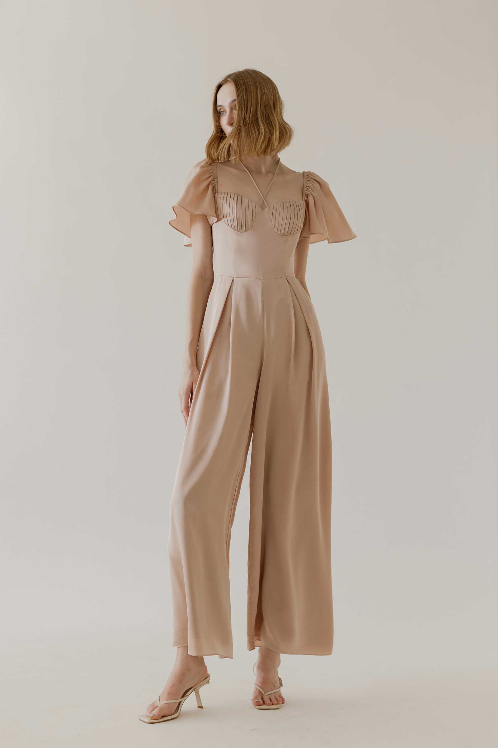 Deruny Jumpsuit (Rose Gold)