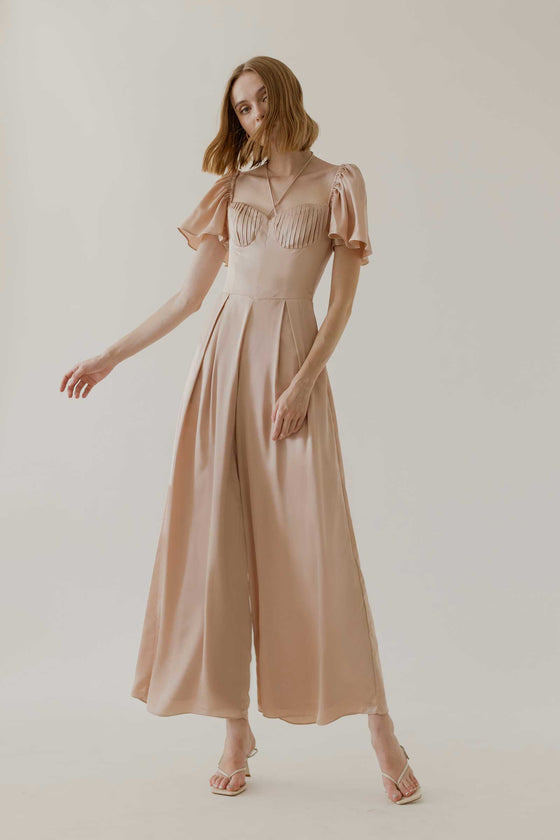 Deruny Jumpsuit (Rose Gold)