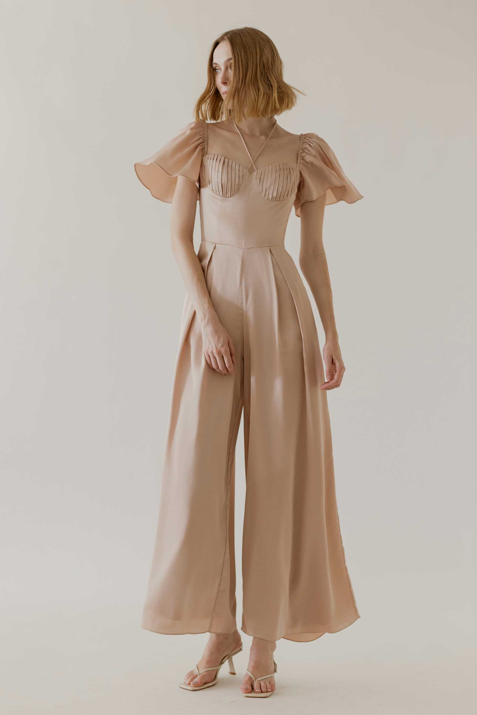 Deruny Jumpsuit (Rose Gold)