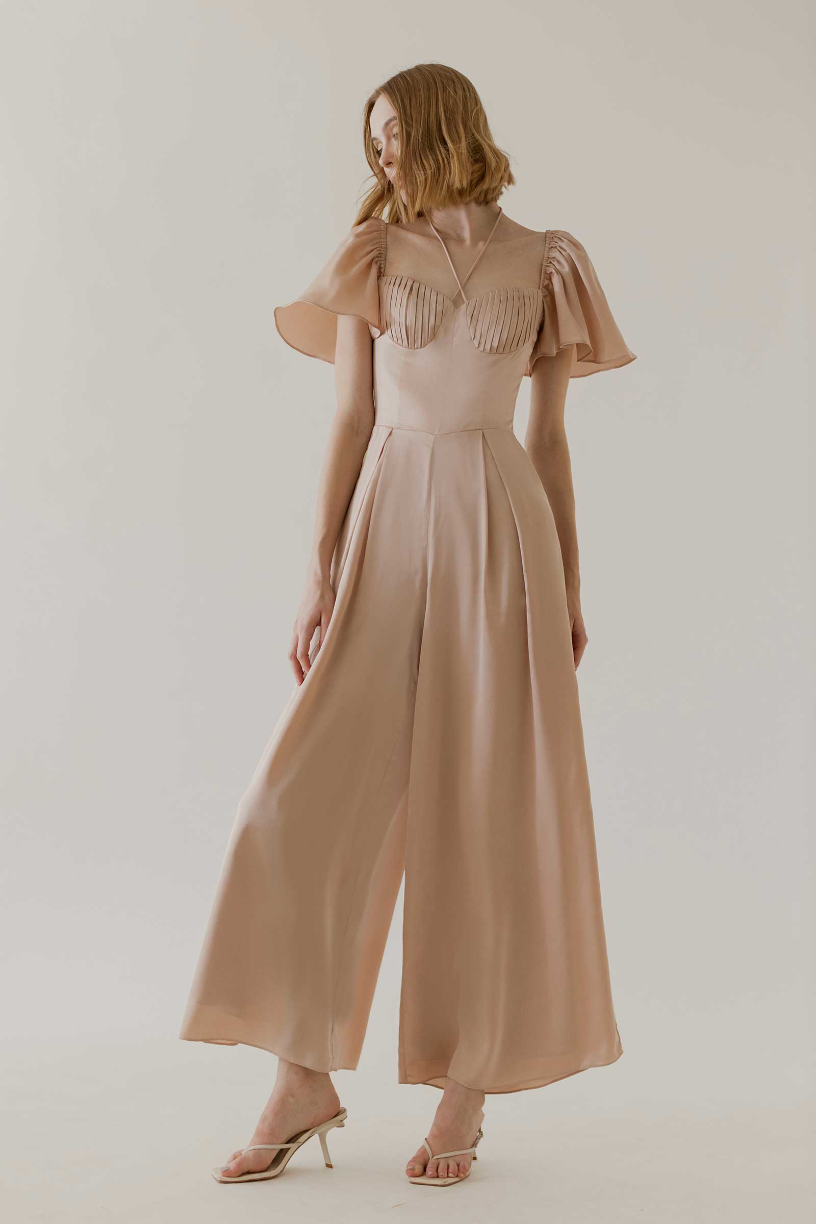 Deruny Jumpsuit (Rose Gold)