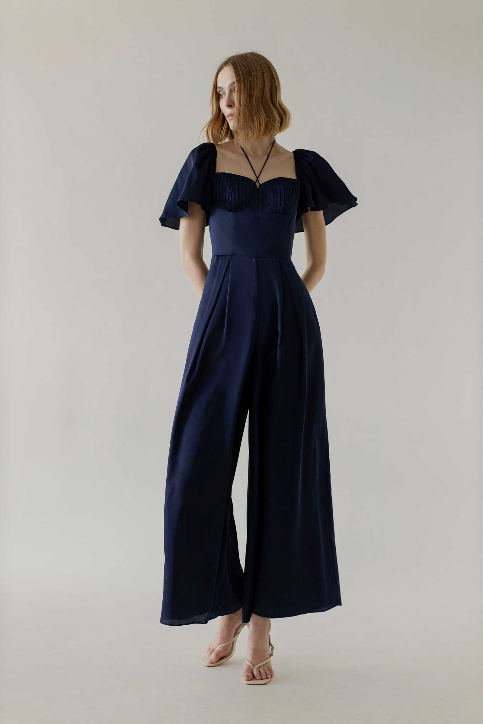 Deruny Jumpsuit (Navy)