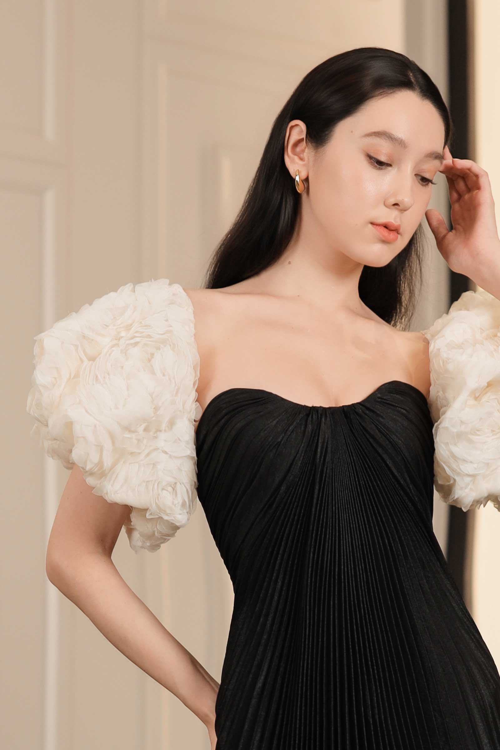 Dorelia Convertible Padded Dress (Black)