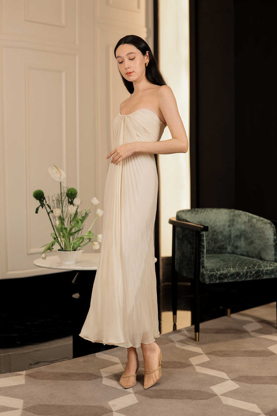 Dorelia Convertible Padded Dress (Cream)