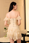 Devoria Ruffle Skort (Cream)