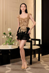 Devoria Ruffle Skort (Black)