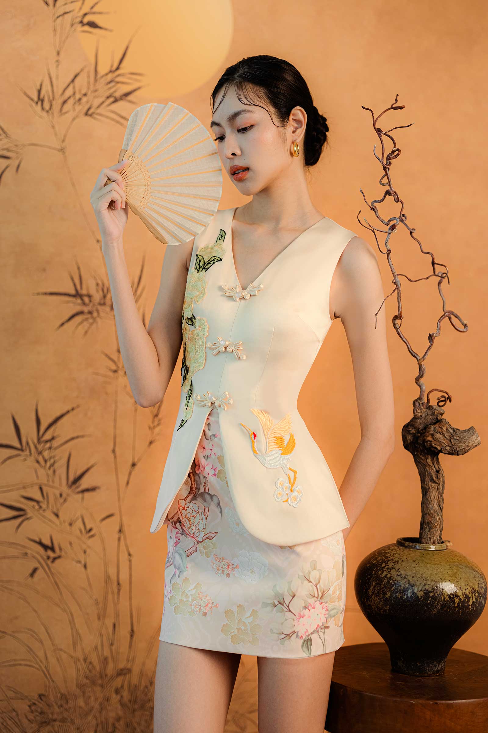 BACKORDER Jia Yi Qipao Romper