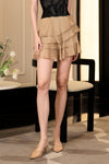 Devoria Ruffle Skort (Mocha)