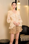 Devoria Ruffle Cardi (Cream)