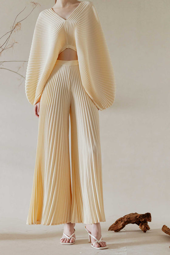 Derre Pleated Pants (Pearl)