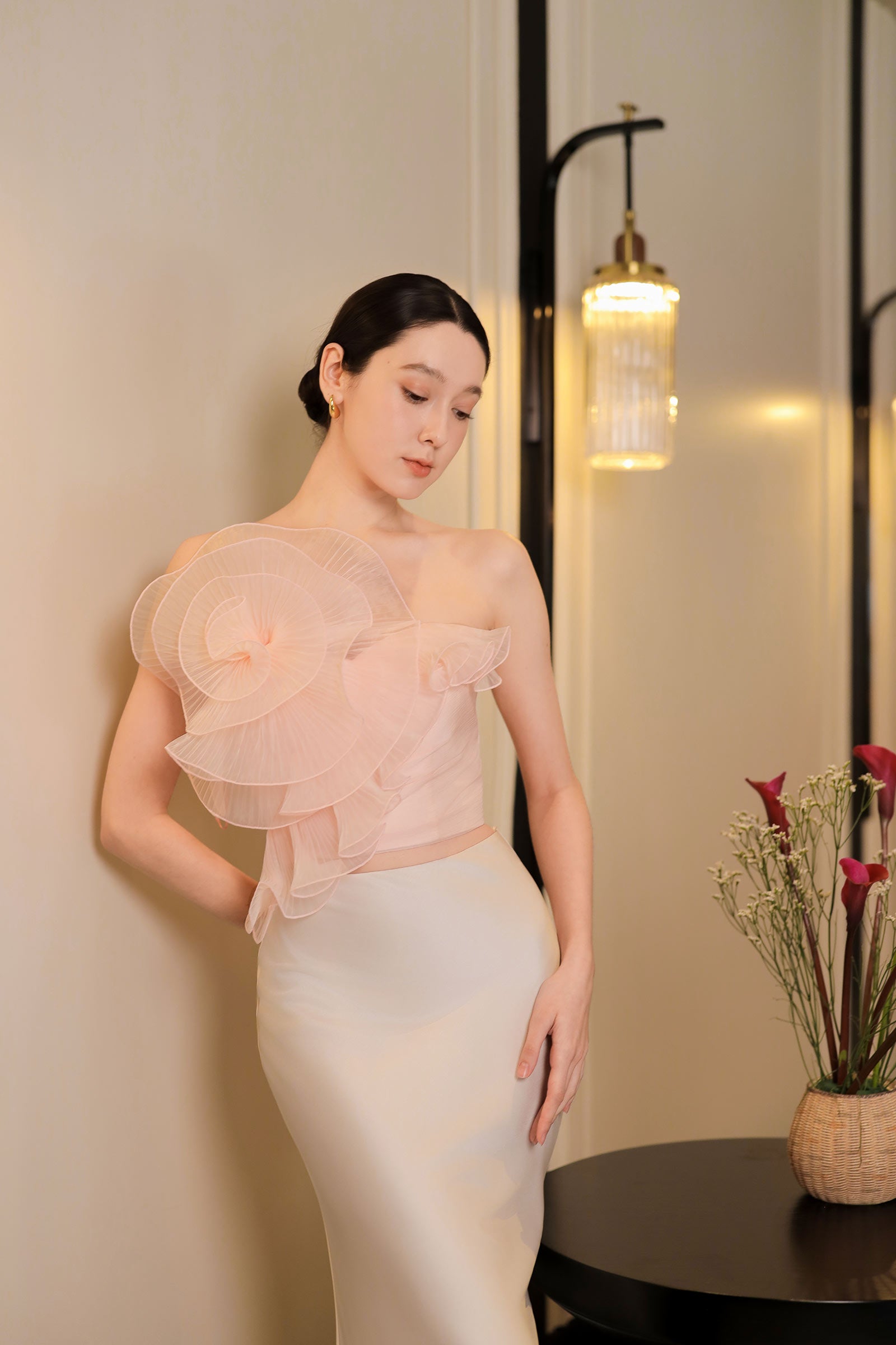 Rosalienne Bloom Padded Top (Pink)