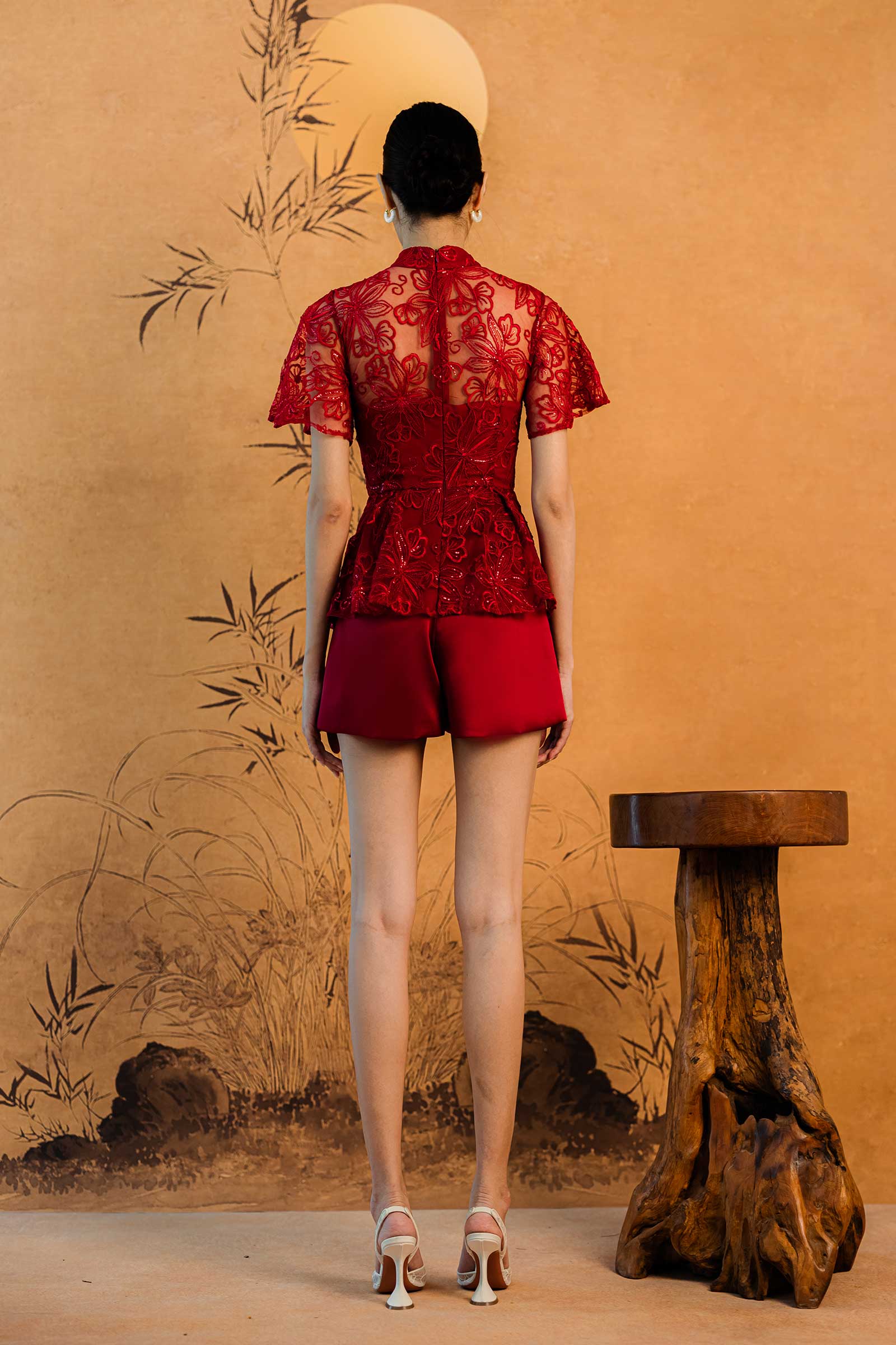 Chun Romper (Red)