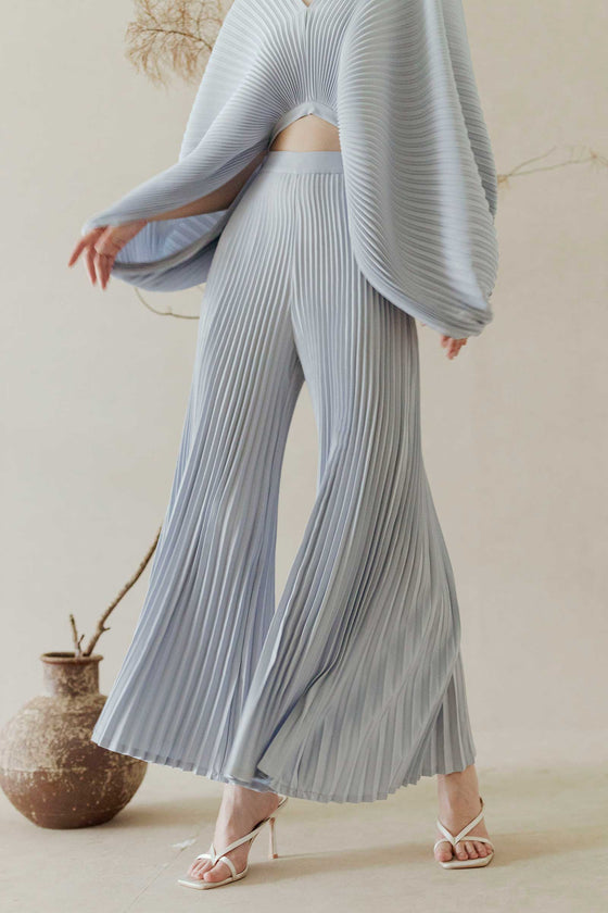 Derre Pleated Pants (Soft Blue)