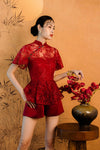 Chun Romper (Red)