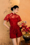 Chun Romper (Red)