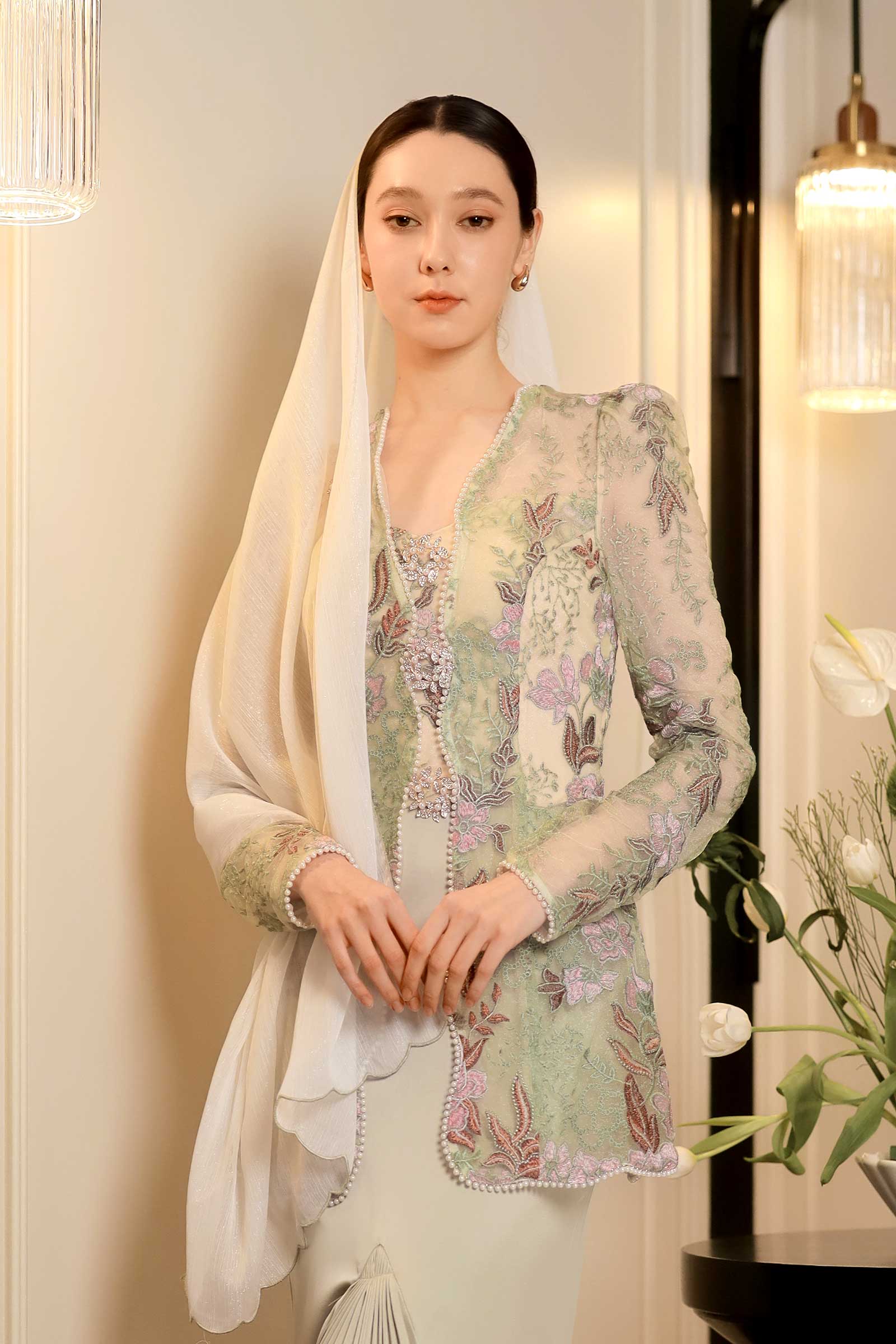 Lilyana Kebaya Top Only (Mint)