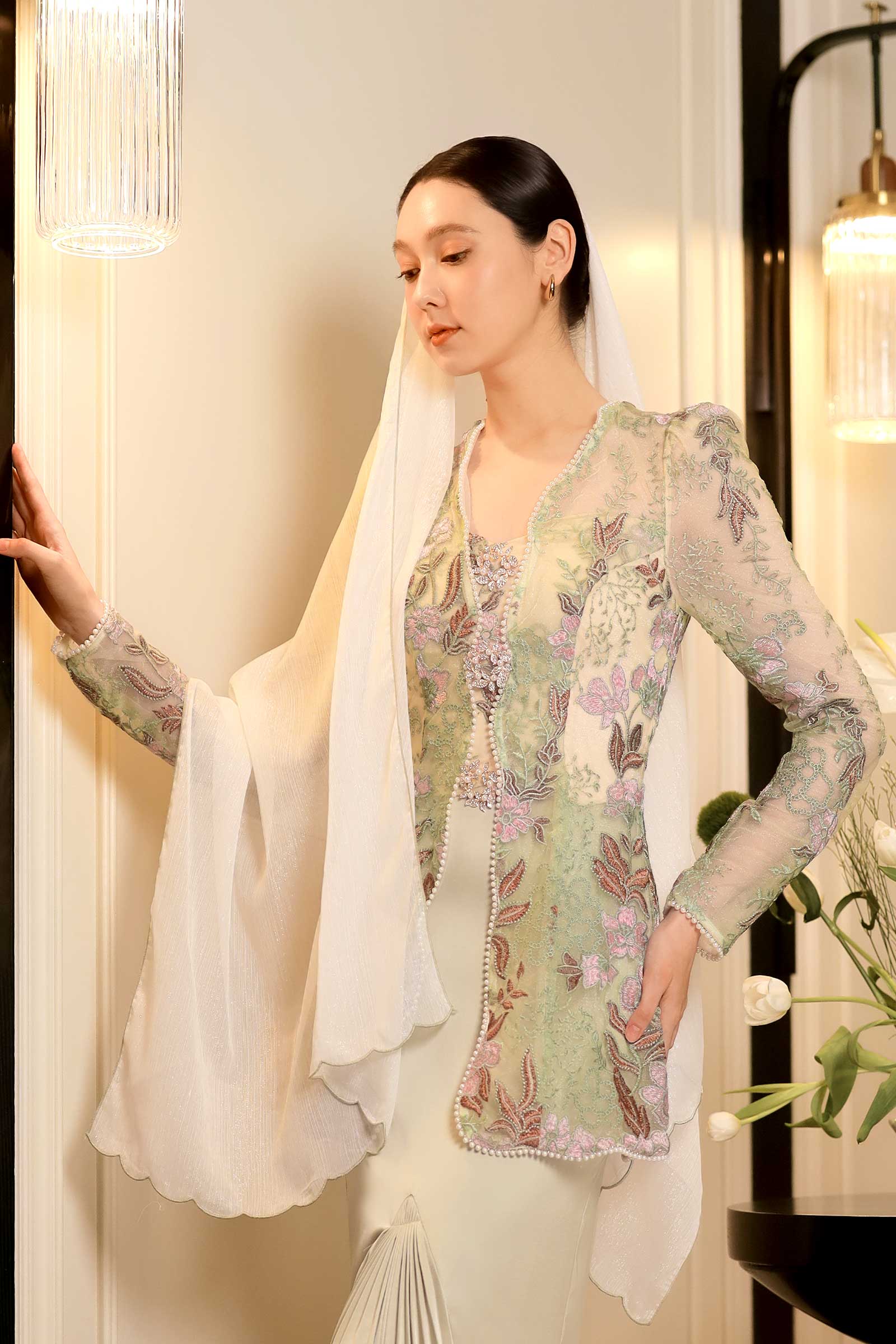 Lilyana Kebaya Set (Mint)