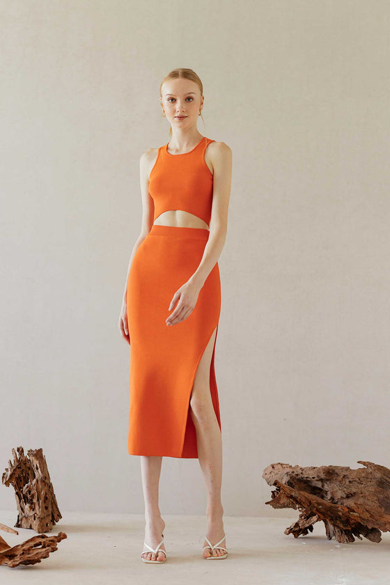 Decala Skirt (Tangerine)