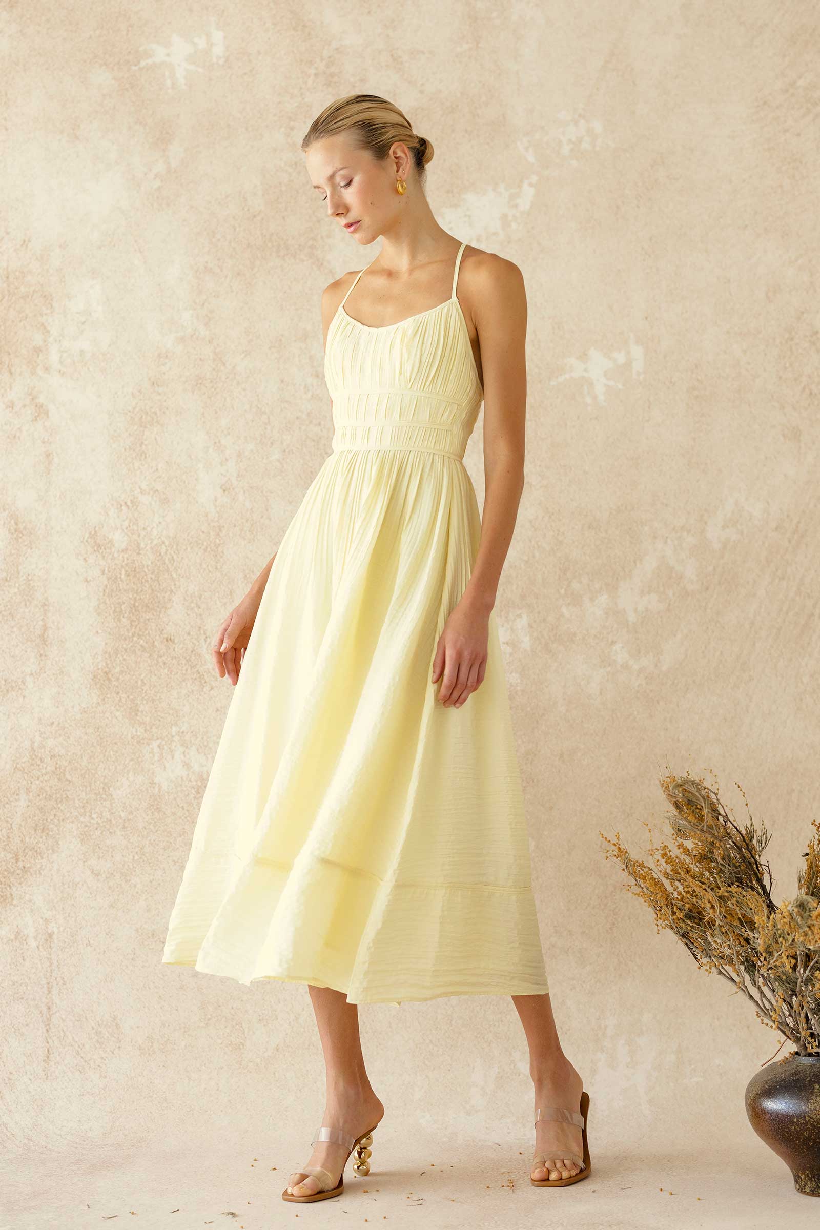 Dinne Dress (Butter)