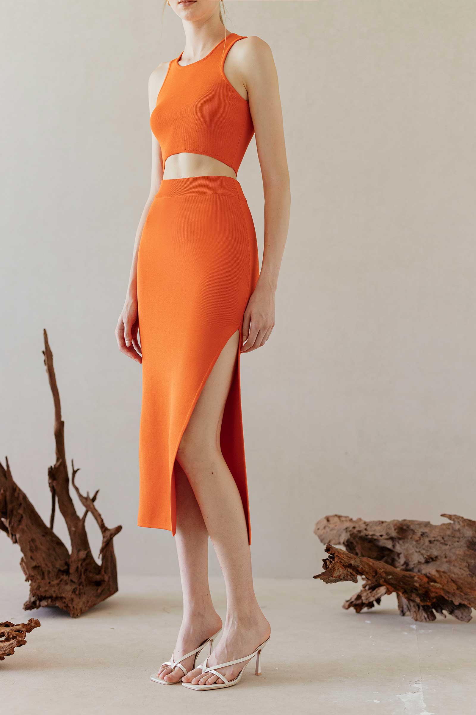 Decala Skirt (Tangerine)