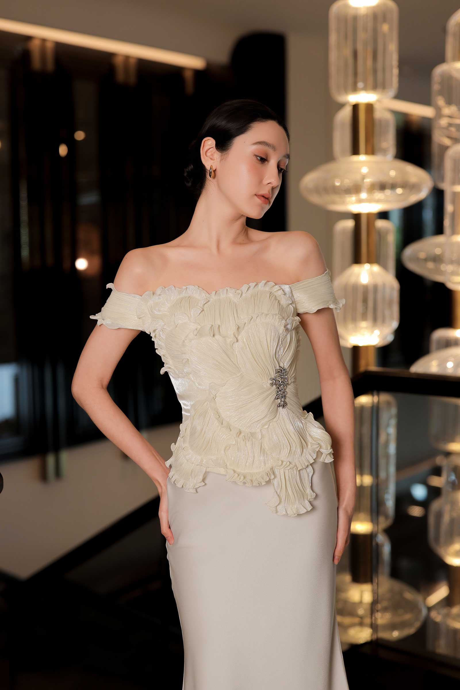 Drasielle Corset Top (Cream)