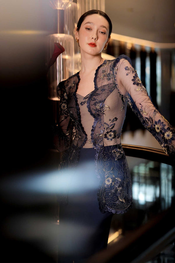 BACKORDER Juwita Kebaya Set (Royal Blue)