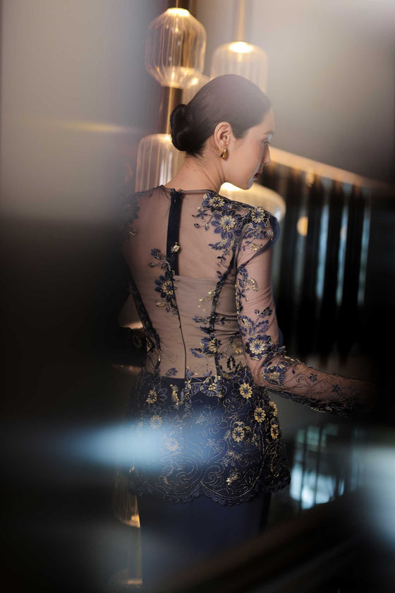 BACKORDER Juwita Kebaya Set (Royal Blue)