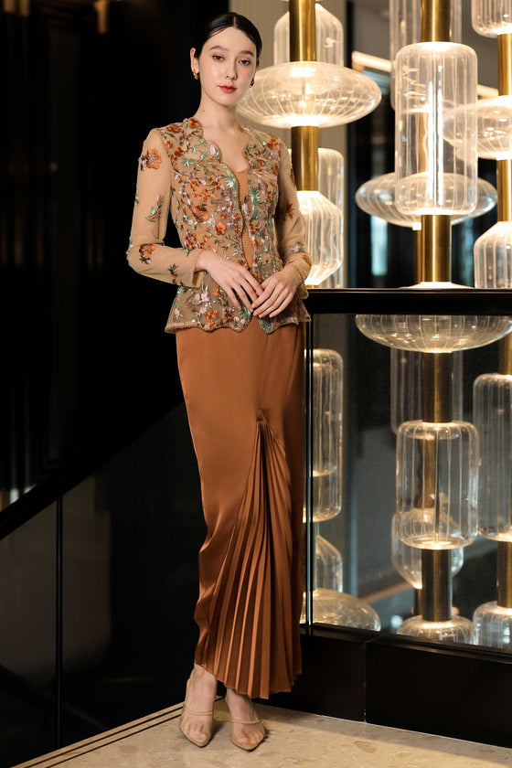 Daviere Kebaya Set (Brown)
