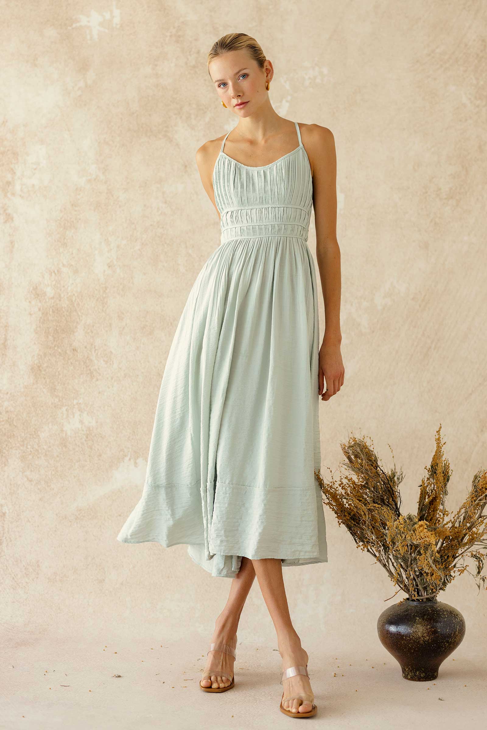 Dinne Dress (Crystal Green)