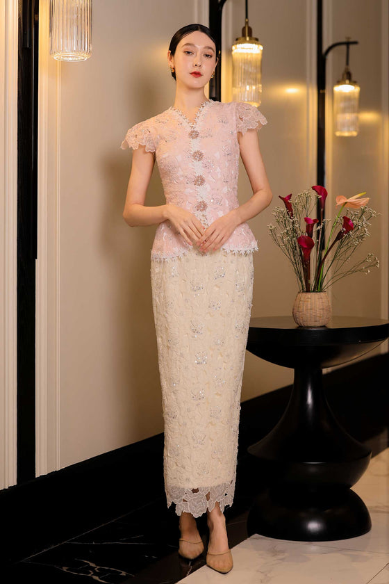 Delavina Skirt (Cream)