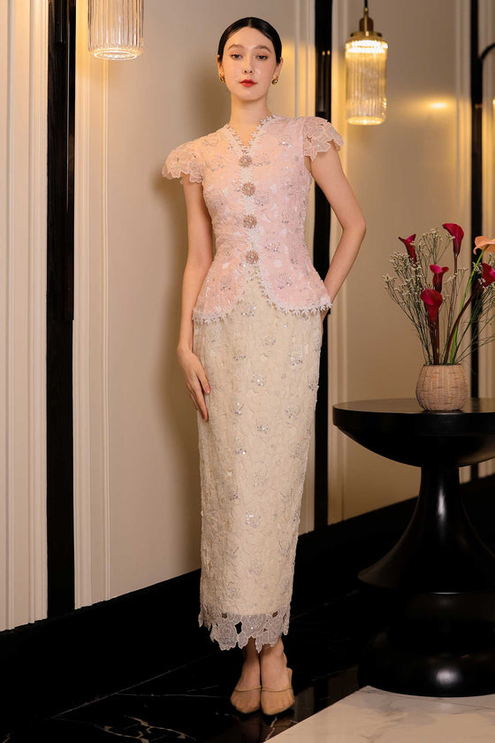 Delavina Skirt (Cream)