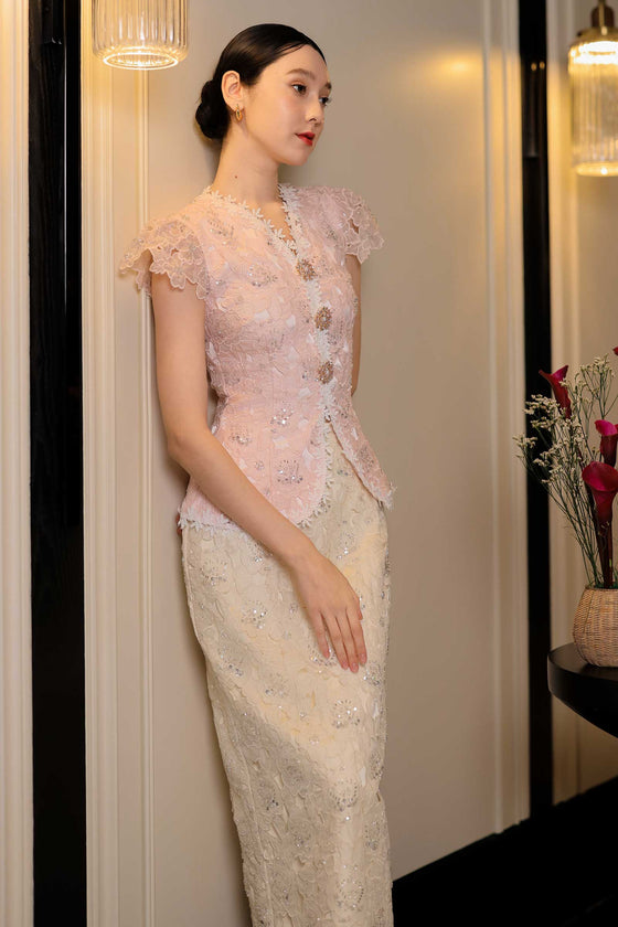 Delavina Skirt (Cream)